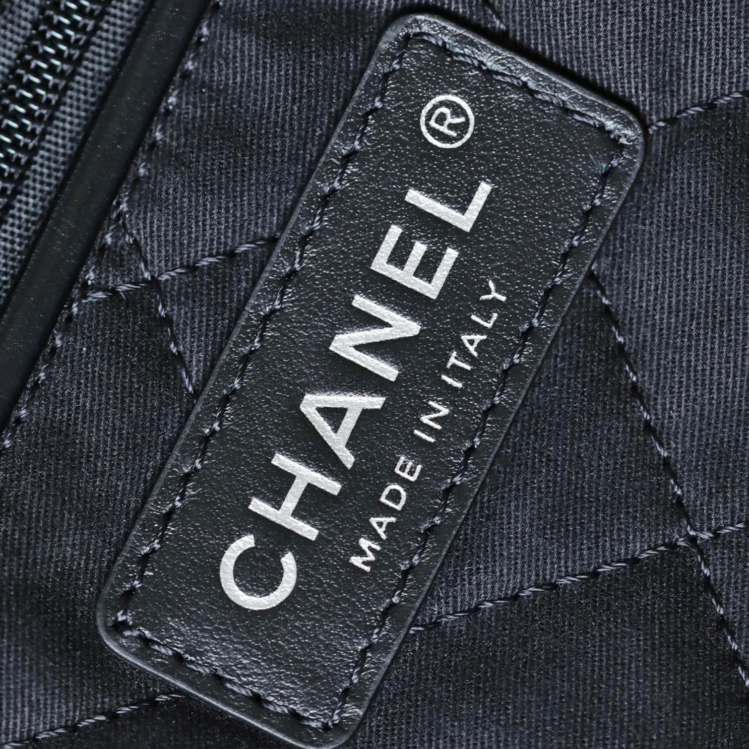 Chanel Shopping Bag 22Bag Small Black and Silver