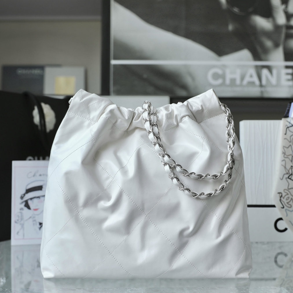 Chanel Shopping Bag 22Bag Series Silver