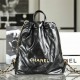 Chanel 23P Series Backpack  Black and Gold