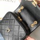 Chanel 22P Backpack Series Black and Gold