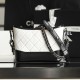 Chanel Hobo Bag Black and White Quilted