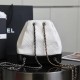 Chanel Hobo Backpack Black and White