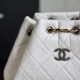 Chanel Hobo Backpack Black and White