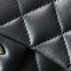 Chanel CF Series Lambskin Black and Silver Mini