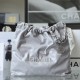 Chanel Shopping Bag Gray Small Size