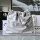 Chanel Shopping Bag Gray Medium Size