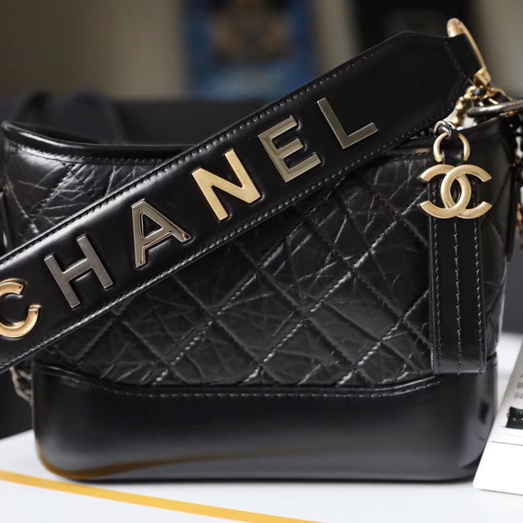 Chanel Black Hobo Bag Crossbody Small