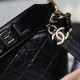 Chanel Black Hobo Bag Crossbody Small