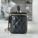 Chanel Black Handheld Cosmetic Bag