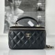 Chanel Black Handheld Cosmetic Bag