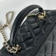 Chanel Black Handheld Cosmetic Bag