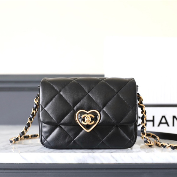 Chanel 23S Series Heart Small Square Bag Lambskin