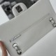 Chanel CF Series Classic Flap Bag Medium White