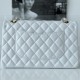 Chanel Classic Flap Lambskin Bag  White with Gold Hardware