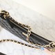 Chanel  23B Series Chain Shoulder Bag Large Black