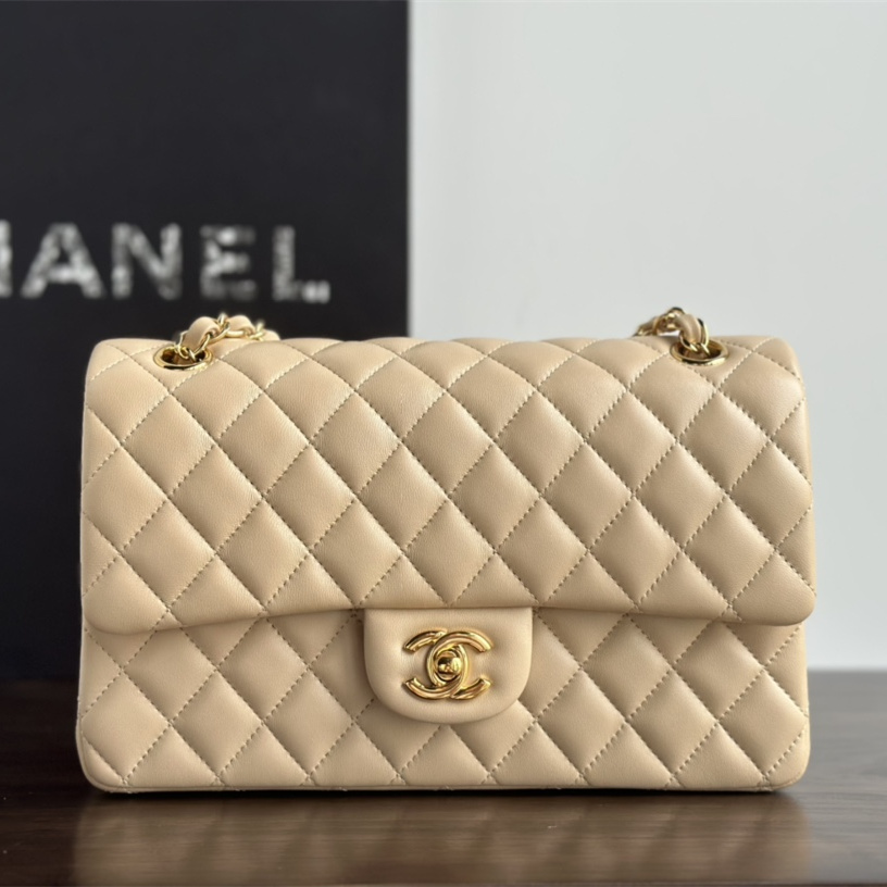 Chanel Classic Flap Series Light Apricot Flap Bag