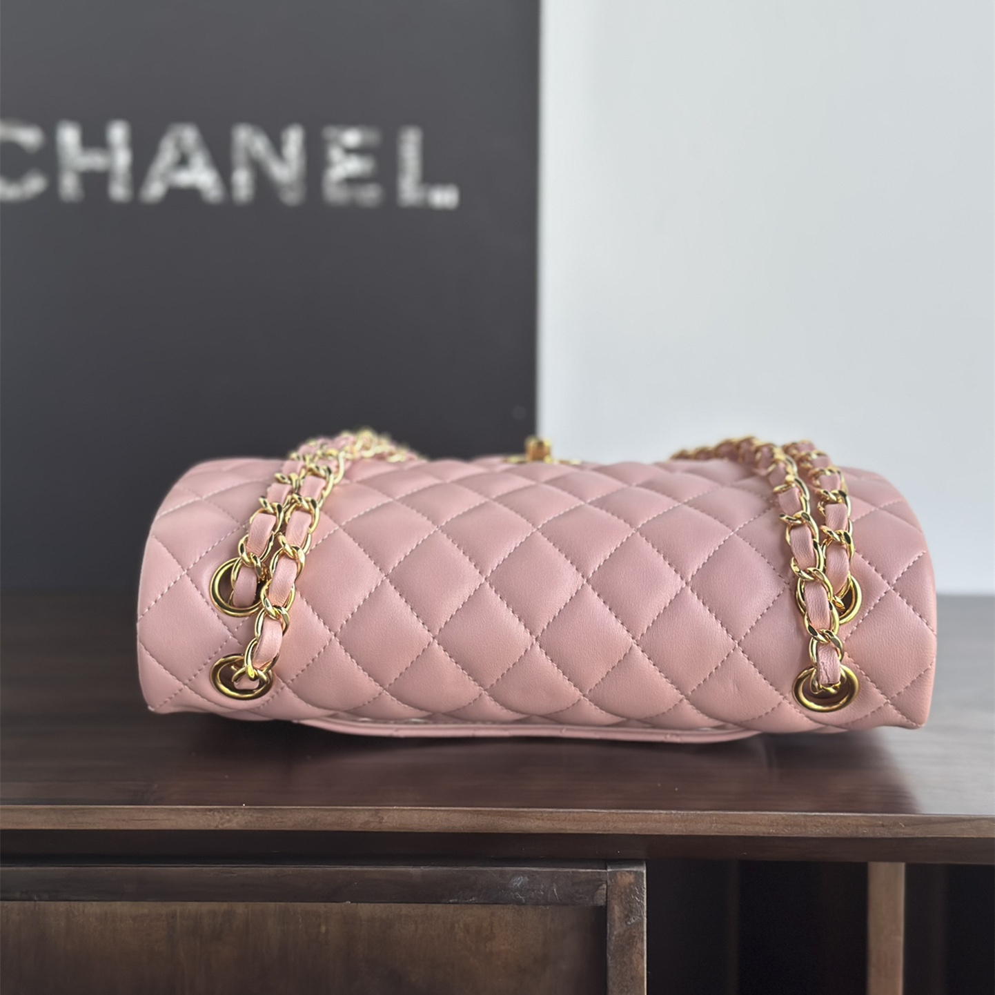 Chanel Lambskin Flap Bag Light Pink