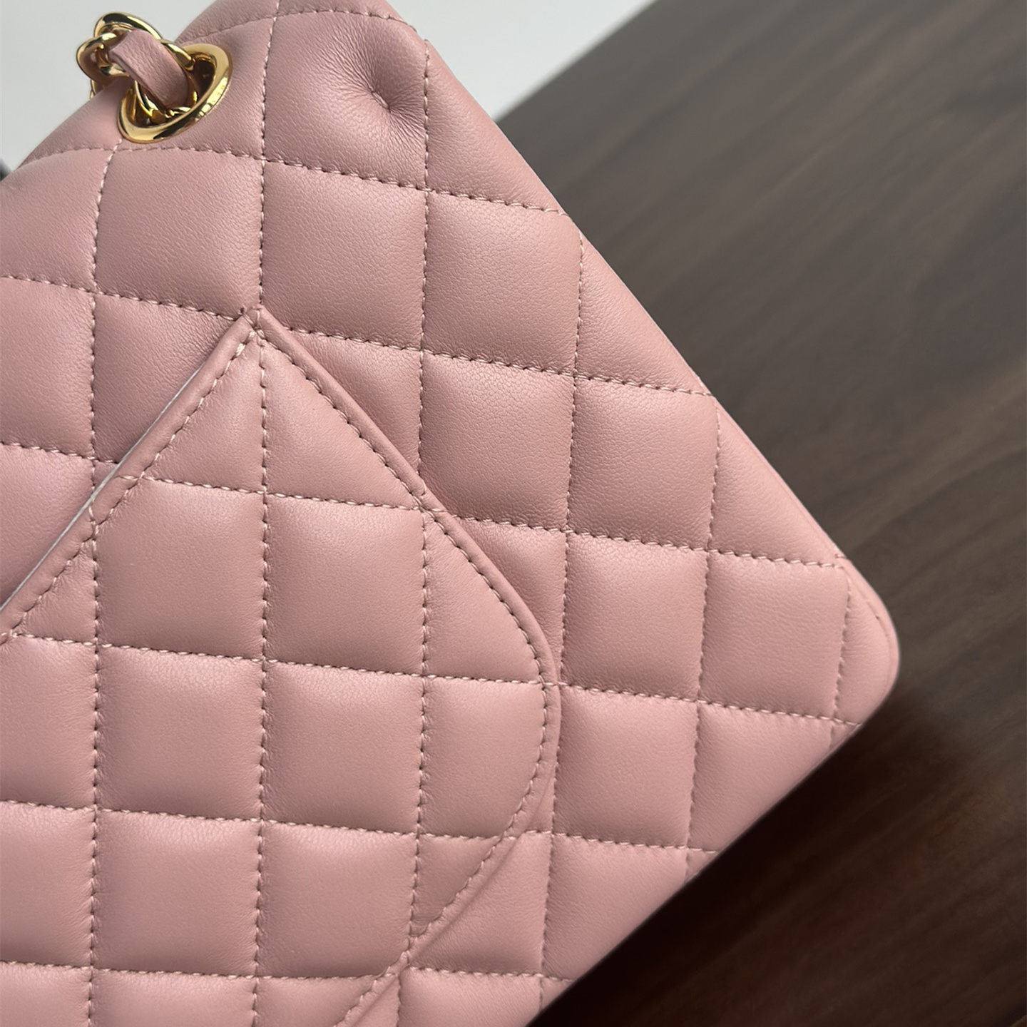 Chanel Lambskin Flap Bag Light Pink