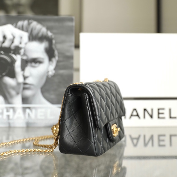 Chanel 23S Series Lambskin Camellia Buckle