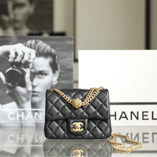 Chanel 23S Series Lambskin Camellia Buckle