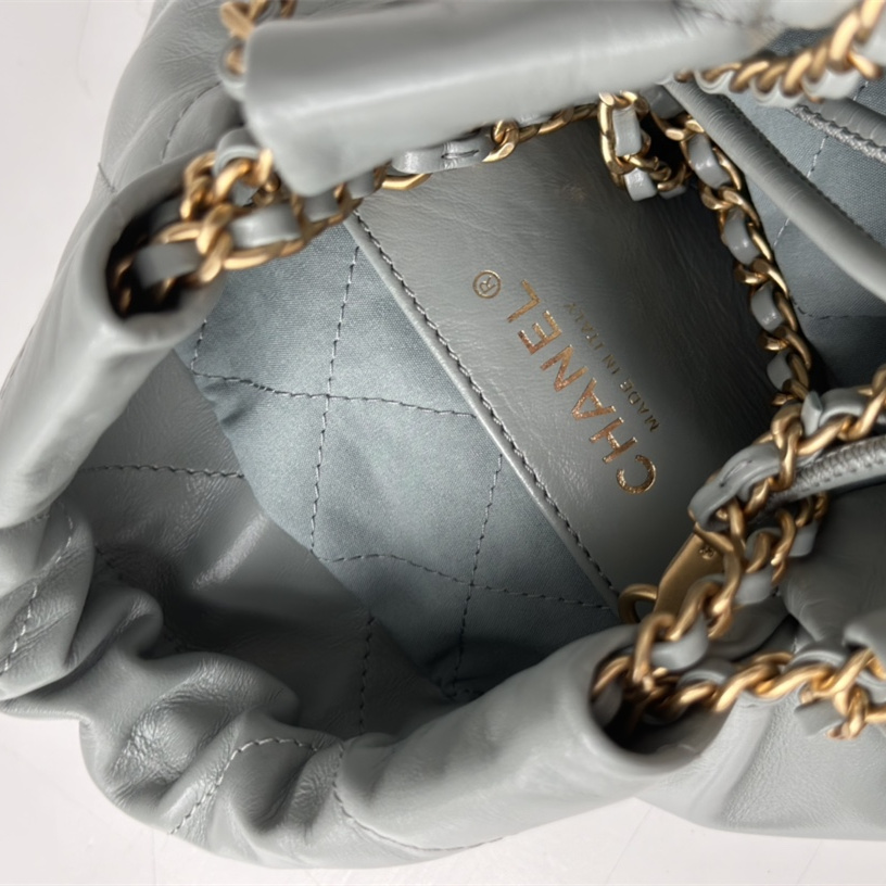 Chanel 23S series haze blue Mini shopping bag gold buckle