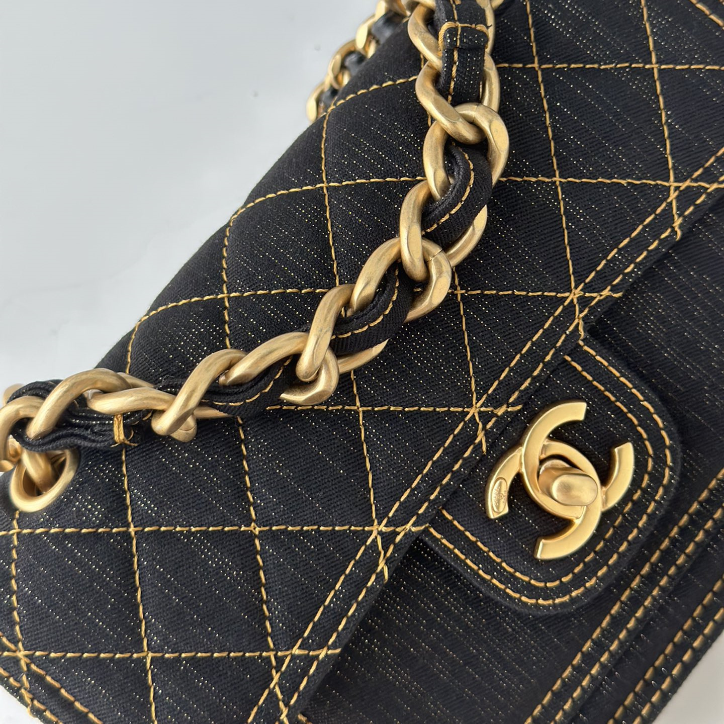 Chanel 23S denim messenger bag