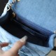 Chanel 22C series washed denim small