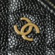 Chanel classic zipper coin purse caviar gold buckle