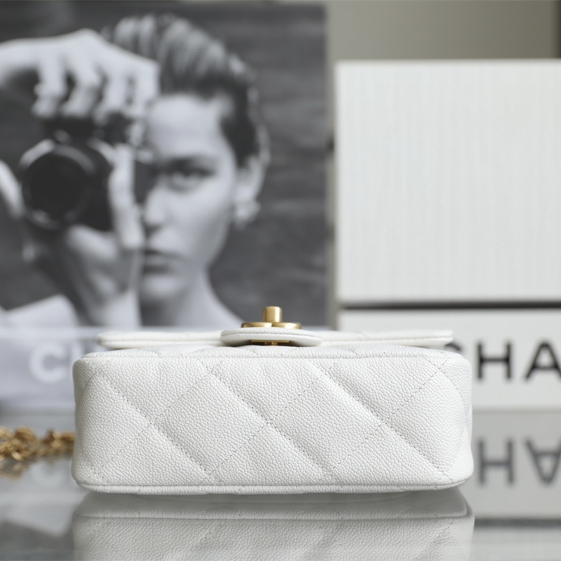 Chanel 23P series white flap bag