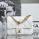 Chanel 23P series white flap bag