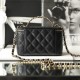 Chanel 22S black gold cosmetic bag