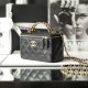 Chanel 22S black gold cosmetic bag