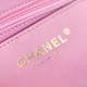 Chanel 23P series black and pink double flap bag