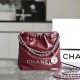 Chanel hobo bag shopping bag 23S series burgundy mini