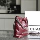 Chanel hobo bag shopping bag 23S series burgundy mini