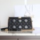 Dior Tote Bag Caro Colle Noire Series Black Lambskin