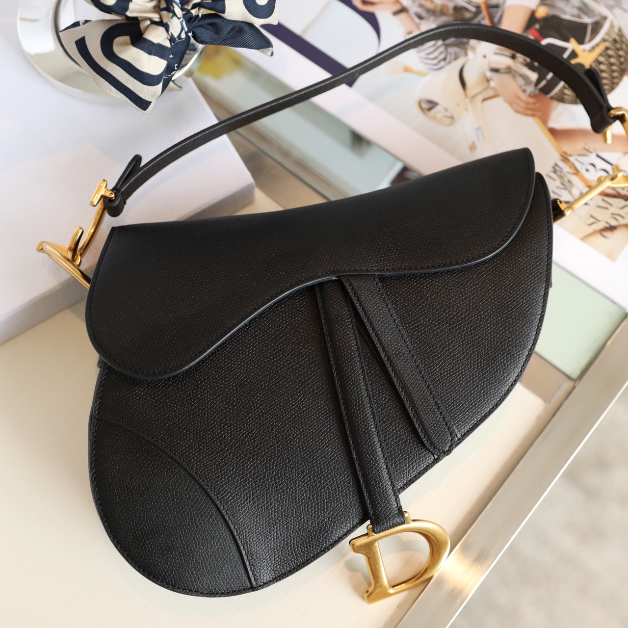 Dior Saddle Bag Series Black Medium