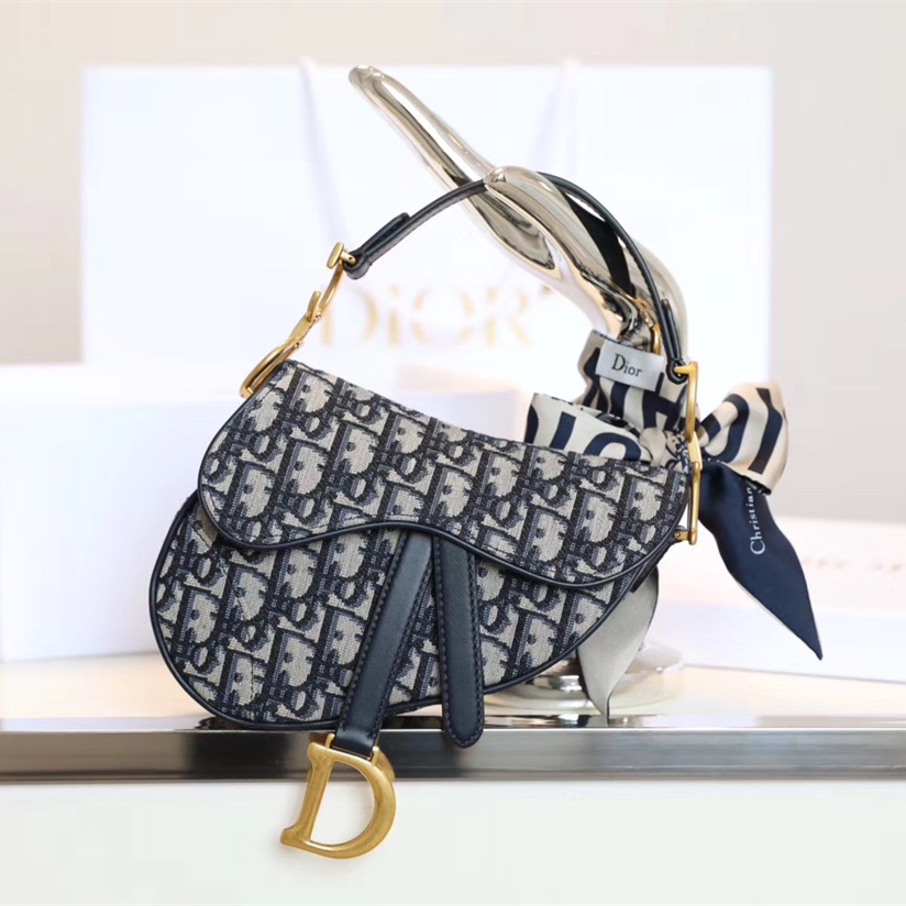 Dior Saddle Bag Oblique Monogram Series Small