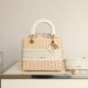 Dior Lady Handbag Wicker Cream Color Handmade