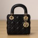 Dior Lady Series Handbag Black Lambskin Mini