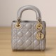 Dior Lady Series Powder Gray Lambskin Mini