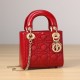 Dior Lady Series Cherry Red Lambskin Mini