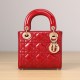 Dior Lady Series Cherry Red Lambskin Mini