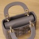 Dior Lady Series Elephant Gray Lambskin Mini