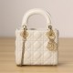 Dior Lady Series Milk White Lambskin Mini