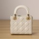 Dior Lady Series Milk White Lambskin Mini