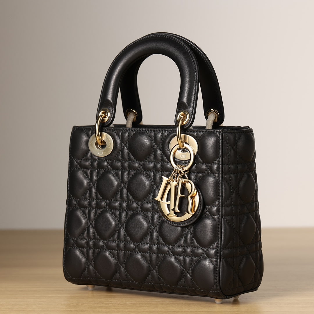 Dior Lady Dior My ABC Dior Series Black Lambskin Handbag