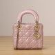 Dior Lady Series Pearlescent Pink Lambskin Mini