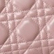 Dior Lady Series Pearlescent Pink Lambskin Mini