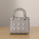 Dior Lady Series Pearlescent Gray Lambskin Mini